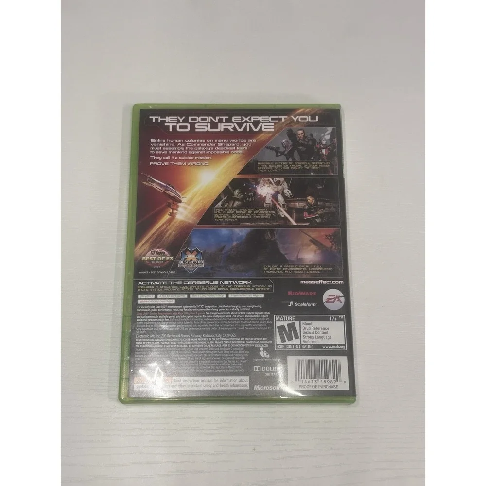 Mass Effect 2 Microsoft Xbox 360 Complete With Manual